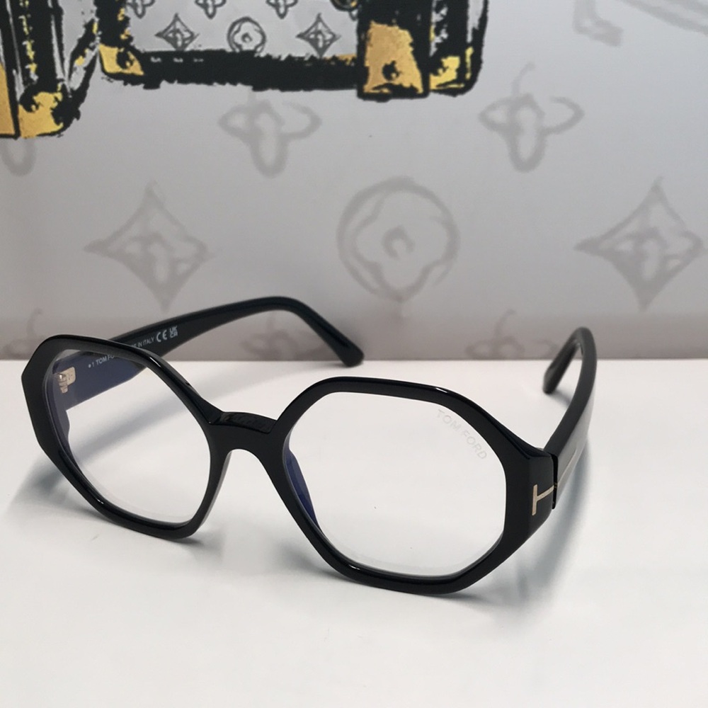 New Authentic Tom Ford TF5976-B 001 Black Eyeglasses - Picture 7 of 14